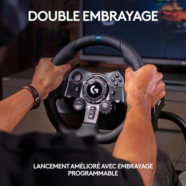 Logitech G923 Racing Wheel & Pedals PC et Playsation Edition (941-000149) - Achat / Vente Base de volant Simracing sur Cybertek.fr - 7