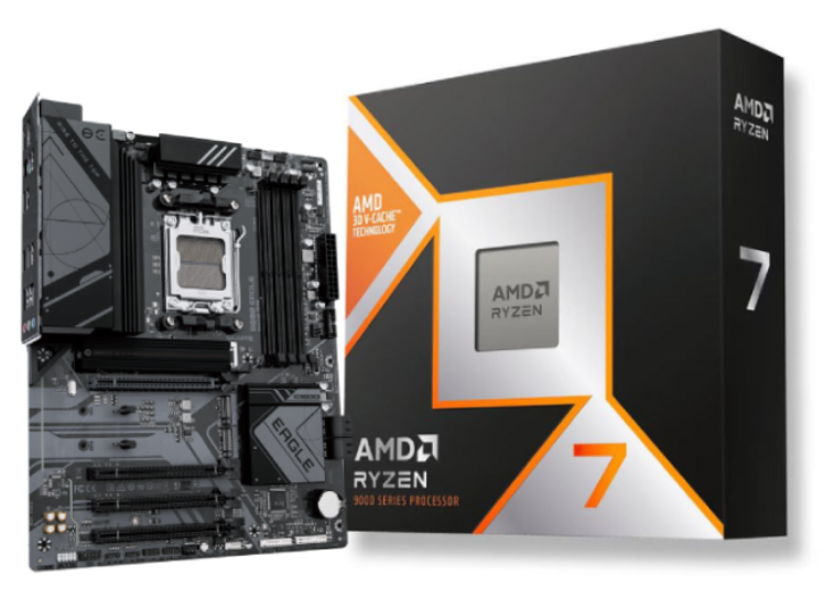 B650 EAGLE + Ryzen 7 9800X3D Tray - Cybertek.fr - 0