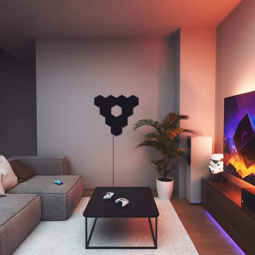 Nanoleaf Shapes Black Hexagons Pack Expansion - 3 pièces (NL42-0101HX-3PK) - Achat / Vente Objet connecté / Domotique sur Cybertek.fr - 7