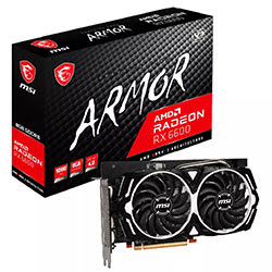 image produit MSI RX 6600 ARMOR 8G - RX6600/8Go/HDMI/DP-Seconde Vie-Etat Satisfaisant Cybertek