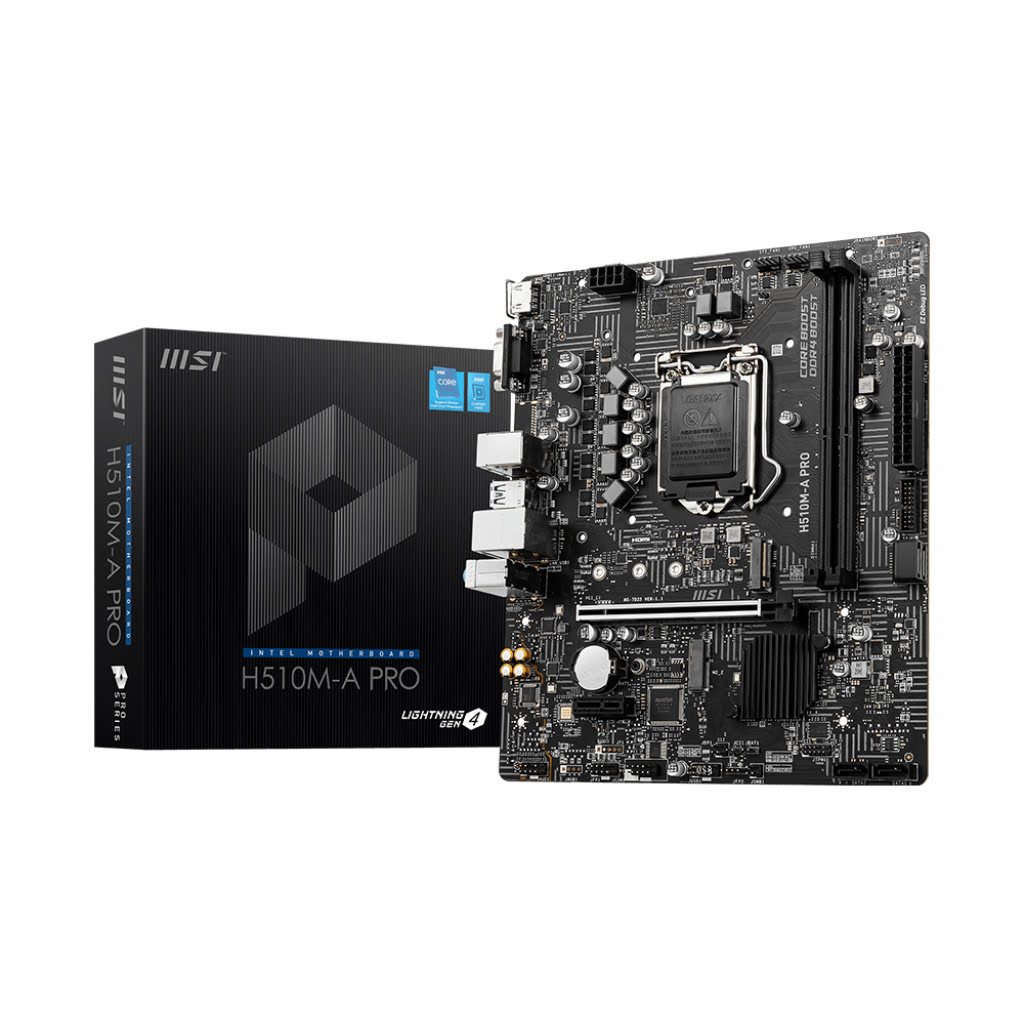 MSI H510M-A PRO Micro-ATX  - Carte mère MSI - Cybertek.fr - 0