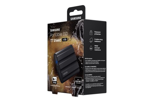 Samsung T7 SHIELD 4To Black (MU-PE4T0S/EU) - Achat / Vente Disque SSD externe sur Cybertek.fr - 10