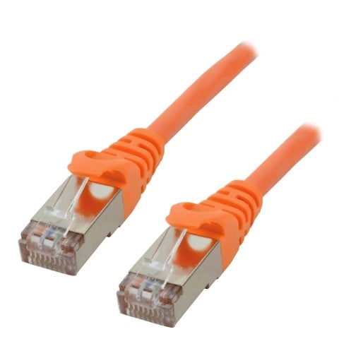 Câble RJ45 CAT 6 F/UTP - 1m - Orange - Connectique réseau - 0