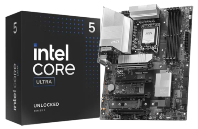Kit Upgrade PC MSI PRO B860-P WIFI + Core Ultra 5 - 225F Cybertek