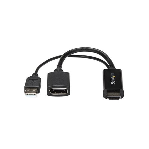 Adaptateur HDMI vers DP mâle/femelle - 15,2cm - 4