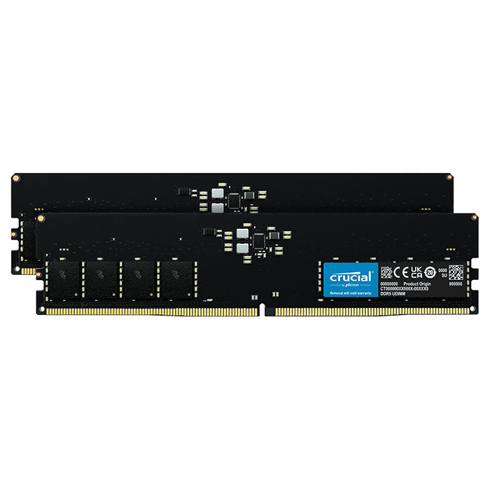 Crucial 64Go (2x32Go) DDR5 4800MHz - Mémoire PC Crucial sur Cybertek.fr - 0