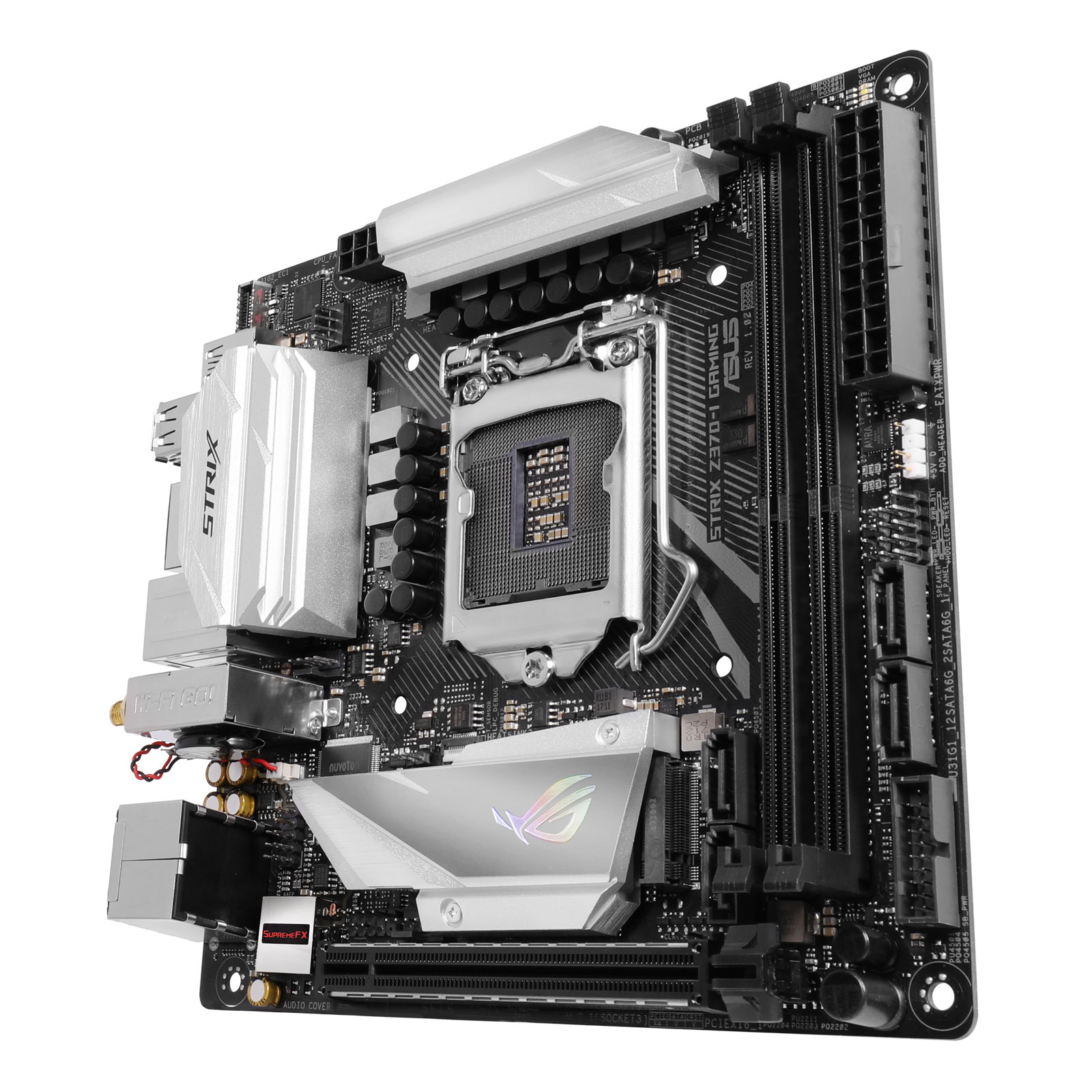 Asus STRIX Z370-I GAMING Mini-ITX  - Carte mère Asus - Cybertek.fr - 2