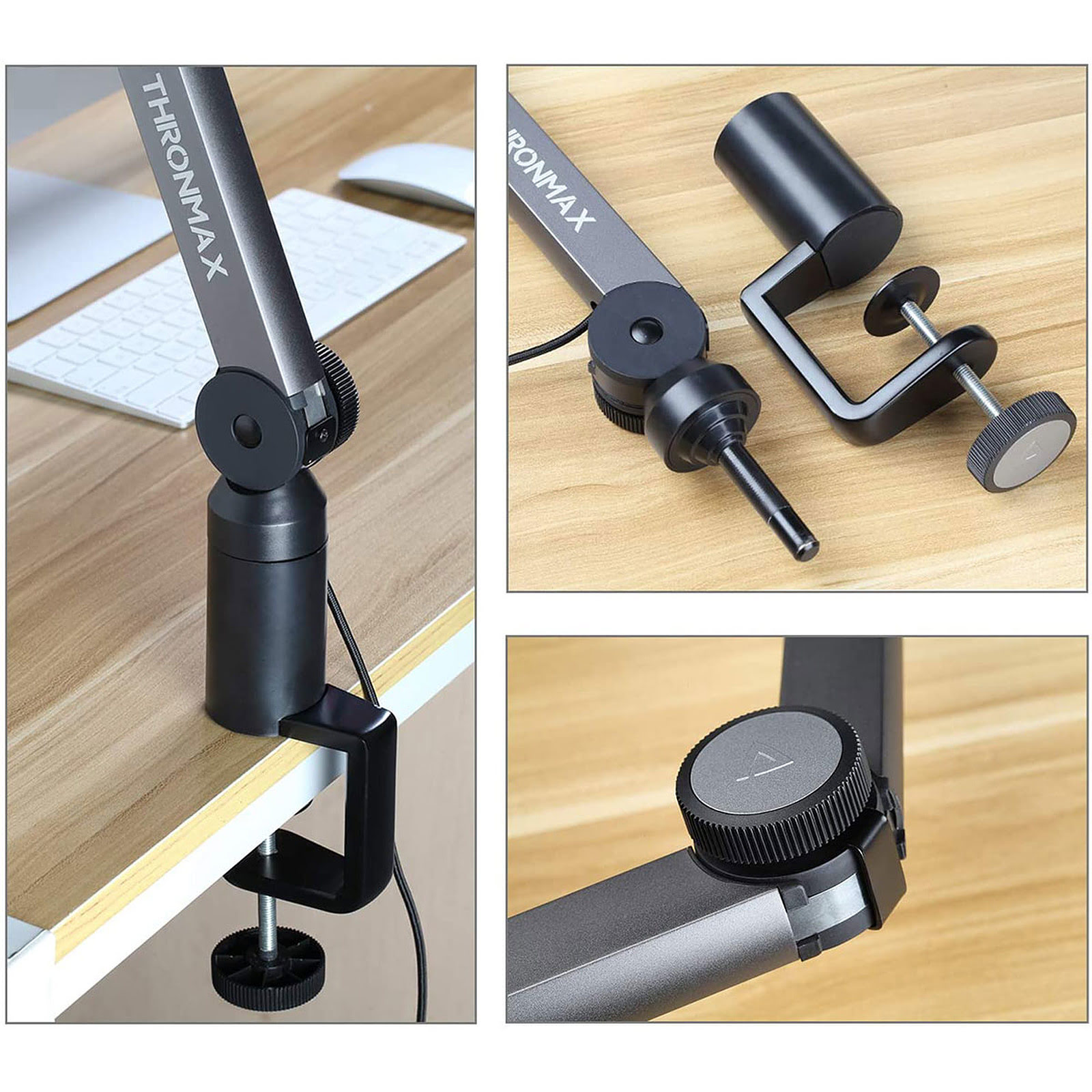 THRONMAX Bras aluminium réglable S2 pour microphone XLR (THRON_S2XLR) - Achat / Vente Accessoire Streaming / Vlogging  sur Cybertek.fr - 3