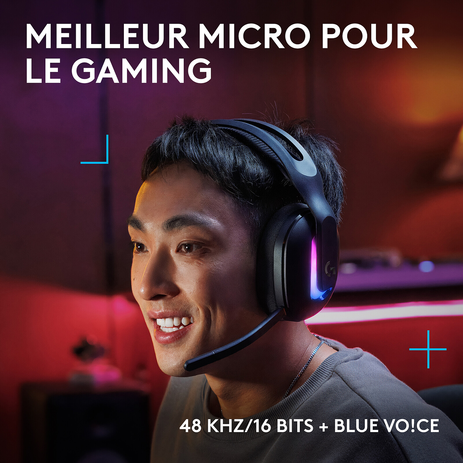 Logitech G522 LightSpeed Noir DTS Headphone:X Spatial - Micro-casque - 2