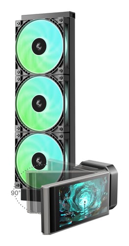 Deepcool LT360 VISION ARGB - 360mm - Noir - Watercooling Deepcool - 1