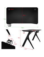 Spirit Of Gamer Gaming Headquarter 200 (SOG-DESK200) - Achat / Vente Bureau sur Cybertek.fr - 7