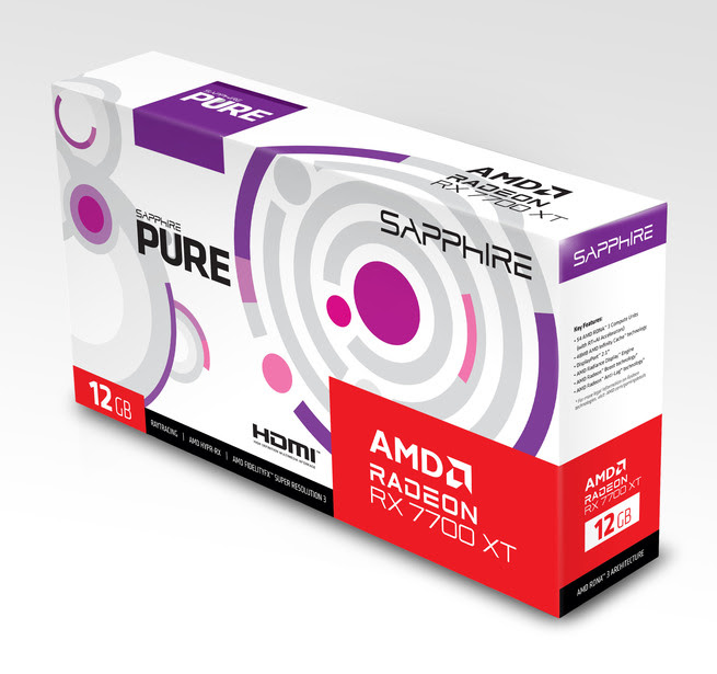 Sapphire Pure Radeon RX 7700 XT GAMING OC 12GB - Carte graphique - 2