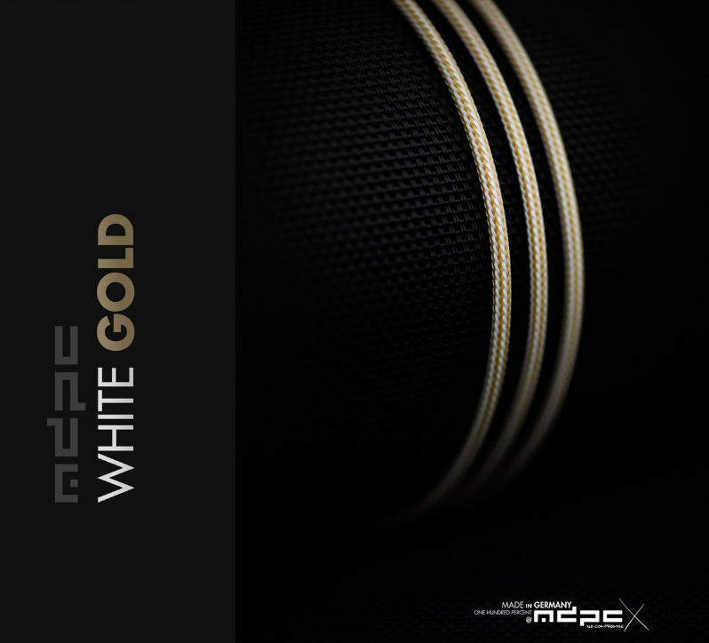 MDPC-X White-Gold Cable Sleeve XTC (SL-XTC-XGO) - Achat / Vente Modding sur Cybertek.fr - 0