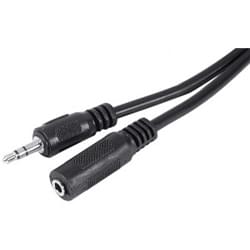 Rallonge M/F Jack 3.5 3m - Connectique TV/Hifi/Video - Cybertek.fr - 0