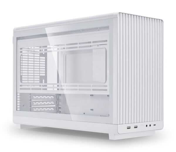 Lian-Li Panneau en verre trempé A3-mATX / Gauche - Blanc - Accessoire boîtier - 1