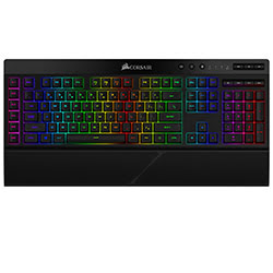 CORSAIR K57 Noir RGB Clavier sans fil Gamer Membrane - AZERTY (CH