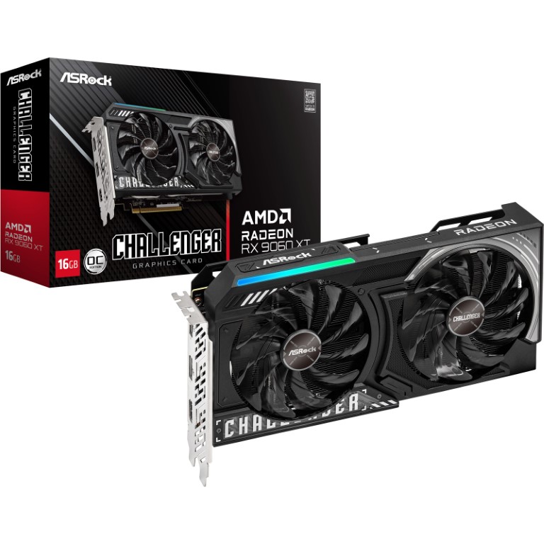 ASRock Radeon RX 9060 XT Challenger 16GB OC - Carte graphique - 0