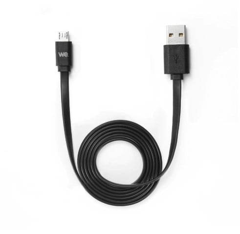 Câble USB/Micro USB réversible - 1m - Noir - Connectique PC - 2