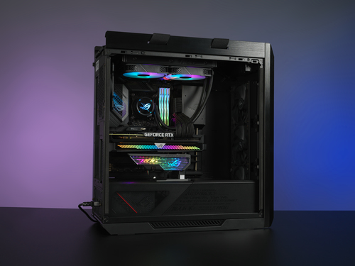 Asus XH01 ROG HERCULX Support carte grahique ARGB - Noir (90DA0020-B09000) - Achat / Vente Accessoire carte graphique sur Cybertek.fr - 3