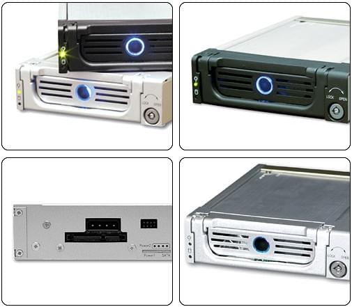 SATA 1&2 - IB-128SK-B Noir - Tiroir extractible - Cybertek.fr - 0