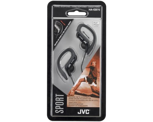 Micro-casque JVC HA-EB75   Noir   Tour d'oreille réglable   Basses-