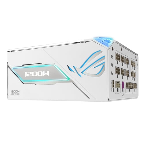 Asus ATX 1200W - 80+ Platinum - ROG Thor 1200W Platinum III White Edition (90YE00V5-B0NA00) - Achat / Vente Alimentation sur Cybertek.fr - 5