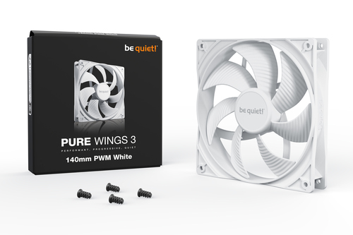 be quiet! Pure Wings 3 140mm PWM Blanc - Ventilateur boîtier - 0