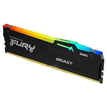 Kingston Fury Beast RGB 32Go (2x16Go) DDR5 5200Mhz - Mémoire PC Kingston sur Cybertek.fr - 1