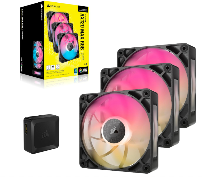 Corsair iCUE LINK RX120 RGB MAX - Ventilateur boîtier Corsair - 1