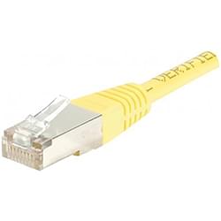 image produit  Patch RJ45 cat6 FTP 30cm Jaune Cybertek