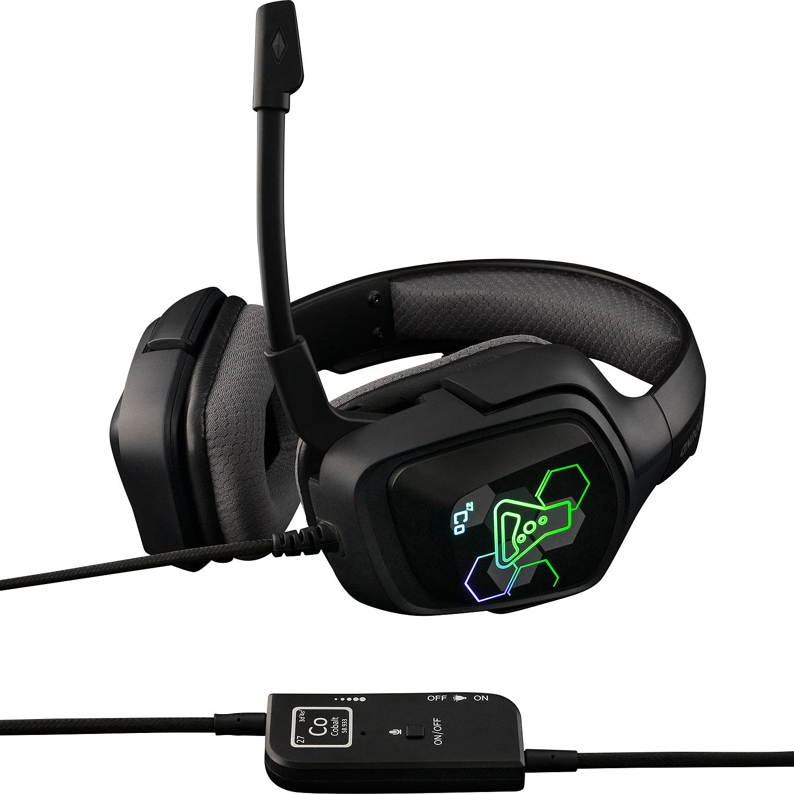 The G-LAB Korp Cobalt RGB 7.1 Surround RGB - Micro-casque - 2