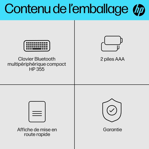 HP 355 Compact multi-appareil - Clavier PC HP - Cybertek.fr - 13