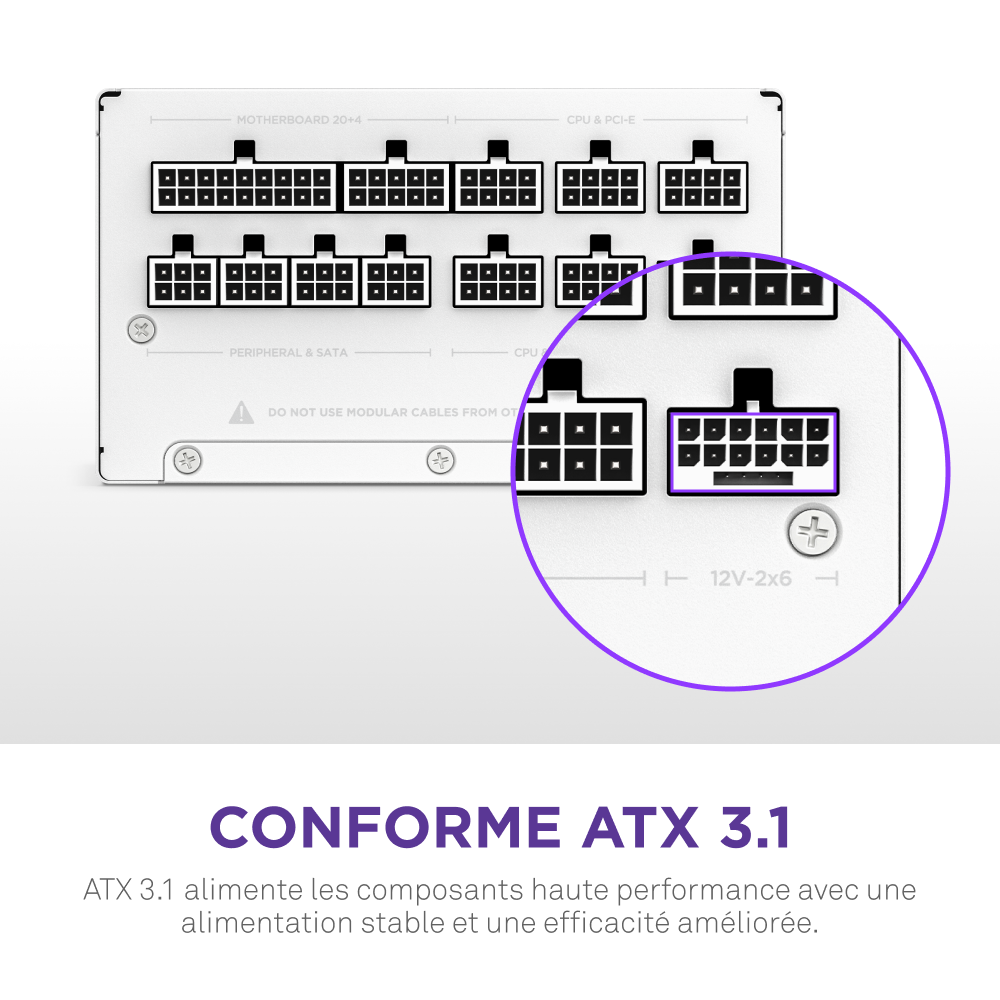 NZXT 80+ Gold (1200W) - Alimentation NZXT - Cybertek.fr - 8