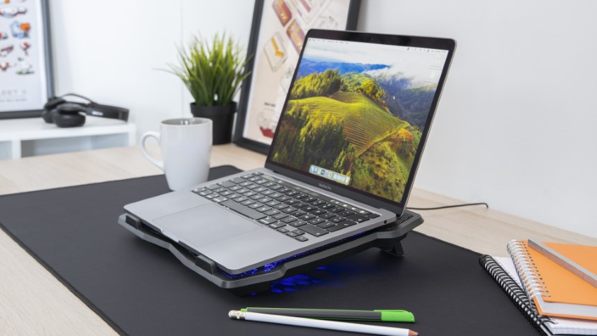 Support PC ventilé - Noir - Accessoire PC portable Bluestork - 5