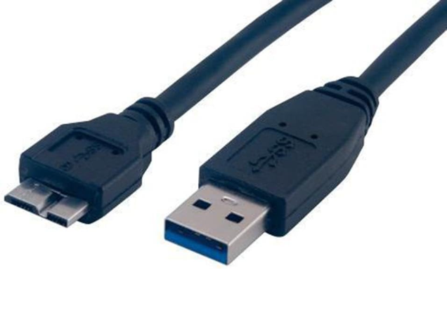 Câble USB-A/Micro-USB B 3.0 mâle/mâle - 1,80m - Connectique PC - 0