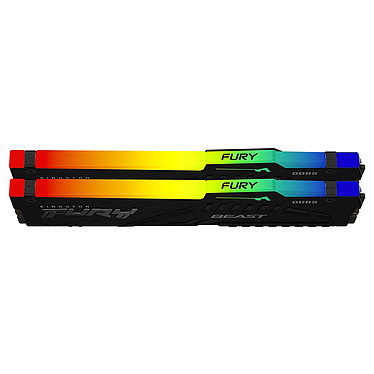 Kingston Fury Beast RGB 32Go (2x16Go) DDR5 5200Mhz - Mémoire PC Kingston sur Cybertek.fr - 2