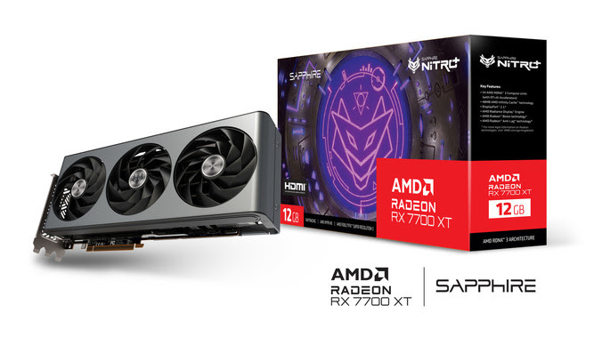 Sapphire Nitro+ Radeon RX 7700 XT GAMING OC 12GB - Carte graphique - 0