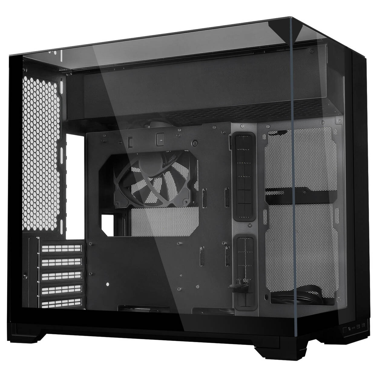 Lian-Li O11 VISION-M/Sans Alim/Micro-ATX Noir Noir - Boîtier PC - 0