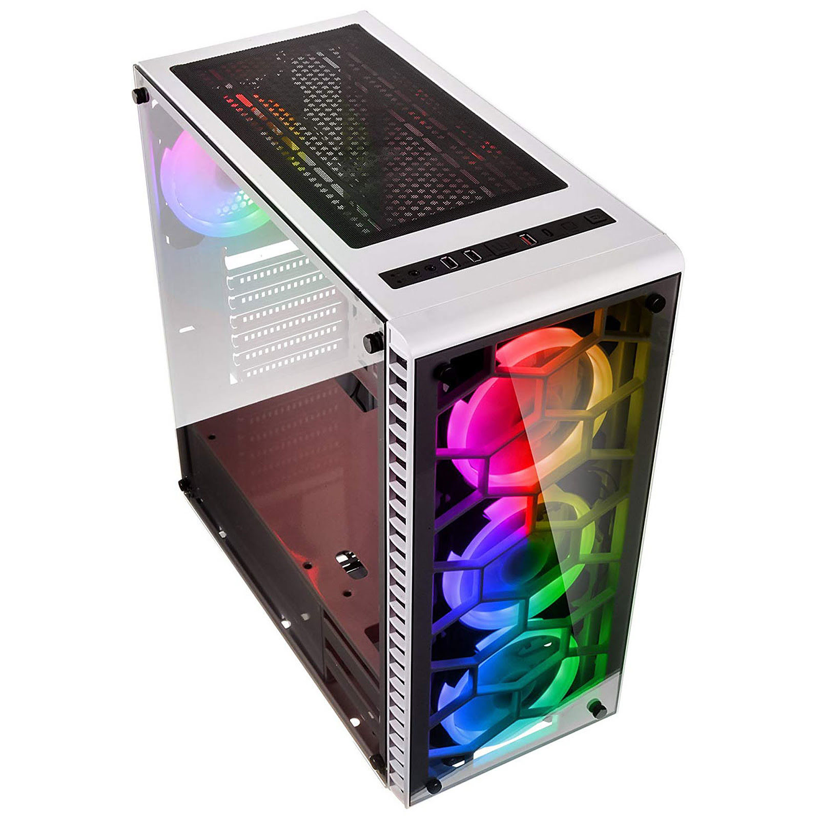 Kolink Observatory RGB White Blanc - Boîtier PC Kolink