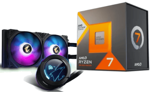Kit Upgrade PC Gigabyte Bundle Ryzen 7 7800X3D + WC WaterForce X 280 Cybertek
