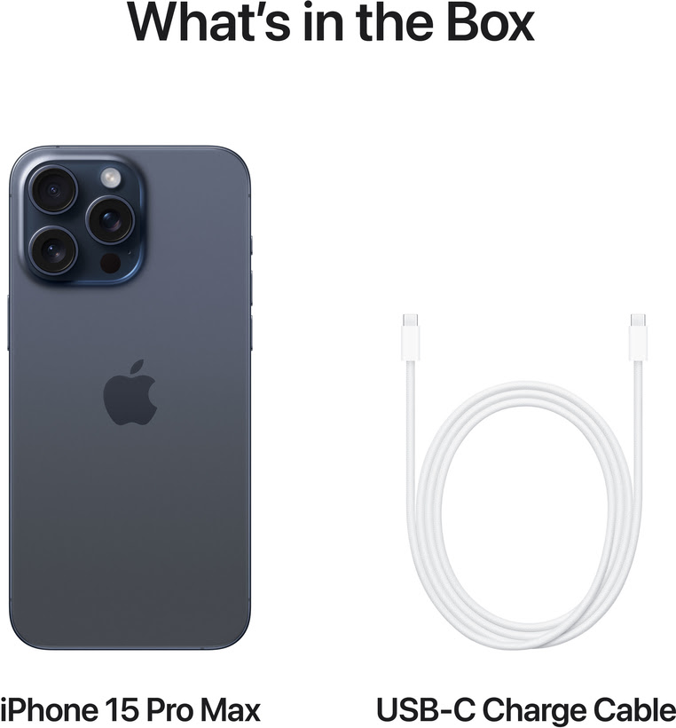 Apple iPhone 15 Pro Max 512Go - Titane Bleu	 - Téléphonie Apple - 3