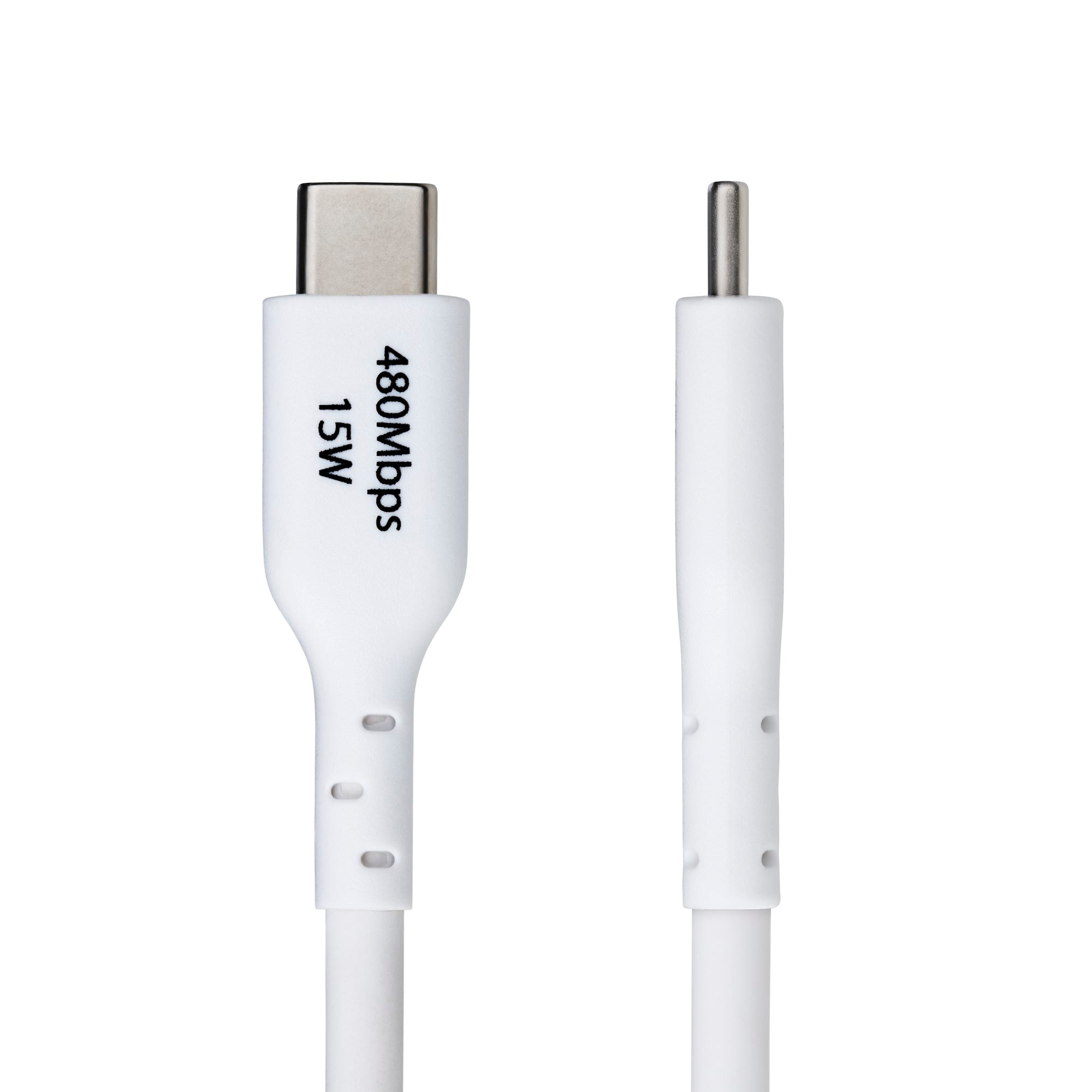 Câble USB-A vers USB-C mâle/mâle - 3m - Blanc - Connectique PC - 2