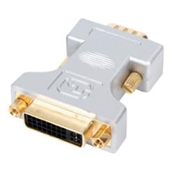Adaptateur DVI femelle - VGA male - Connectique PC - Cybertek.fr - 0