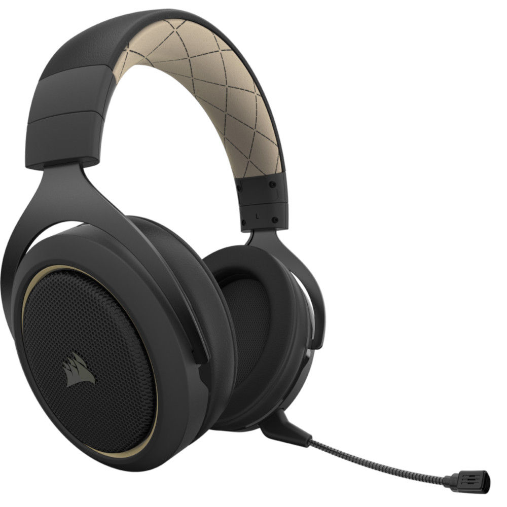 Corsair HS70 PRO WIRELESS Cream 7.1 Surround Noir - Micro-casque - 1