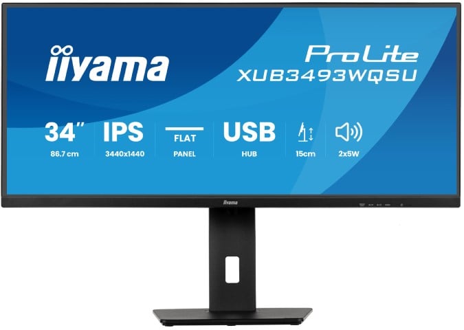 Iiyama 34 pouces  XUB3493WQSU-B6 - Ecran PC Iiyama - Cybertek.fr - 2