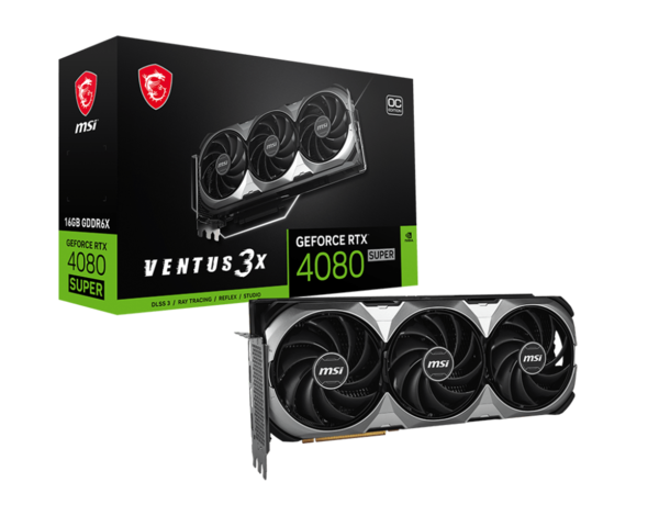 image produit MSI GeForce RTX 4080 SUPER 16G VENTUS 3X OC Cybertek