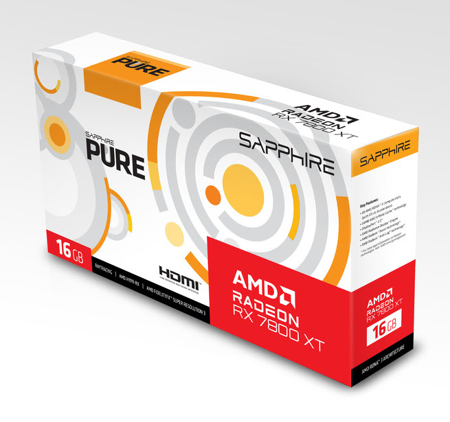 Sapphire Pure Radeon RX 7800 XT GAMING OC 16GB - Carte graphique - 2