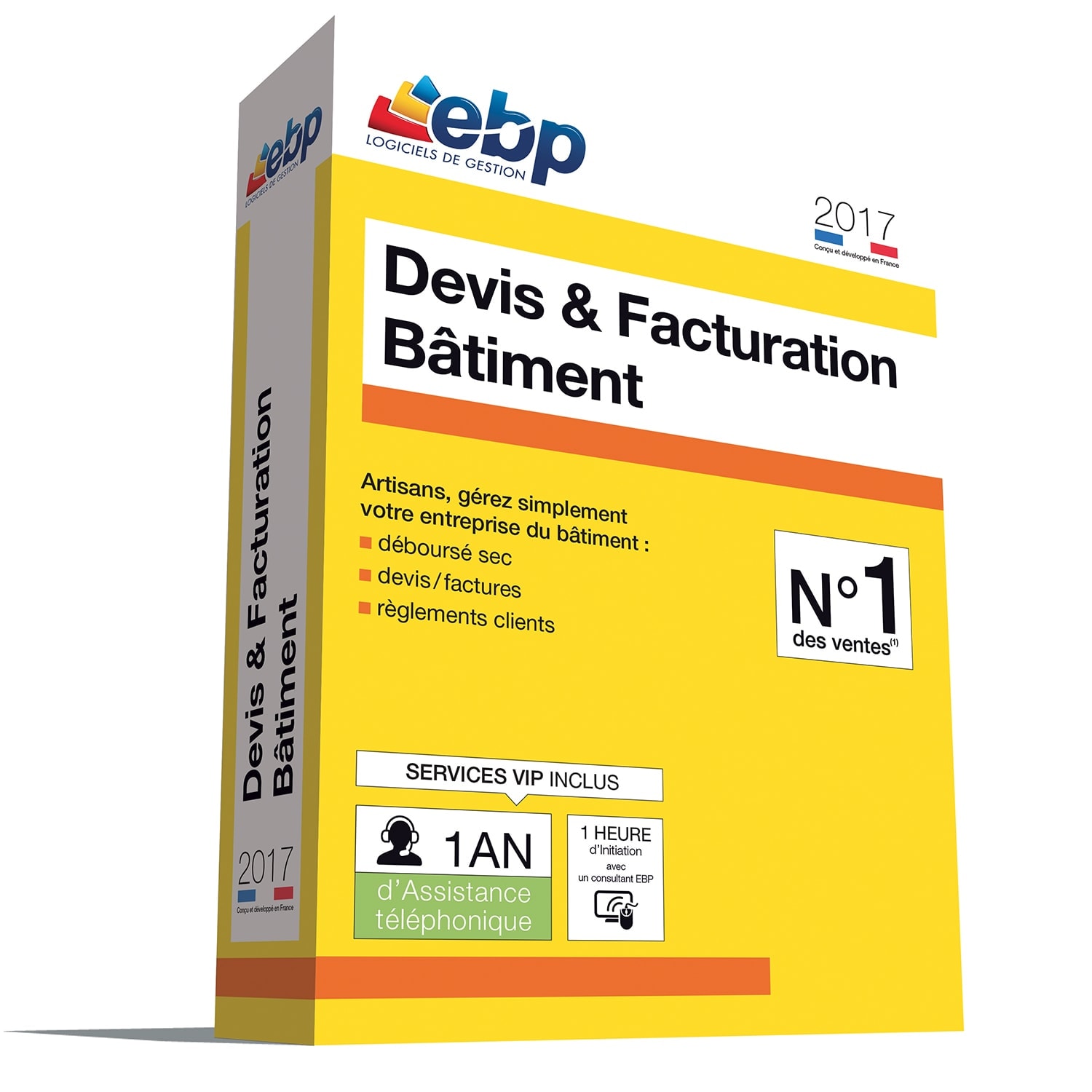 EBP Devis & Facturation Bâtim. 2017 VIP +Satis./remb. - Logiciel application - 0