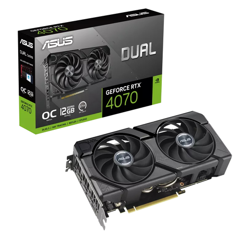 image produit Asus GeForce RTX 4070 DUAL O12G EVO Cybertek