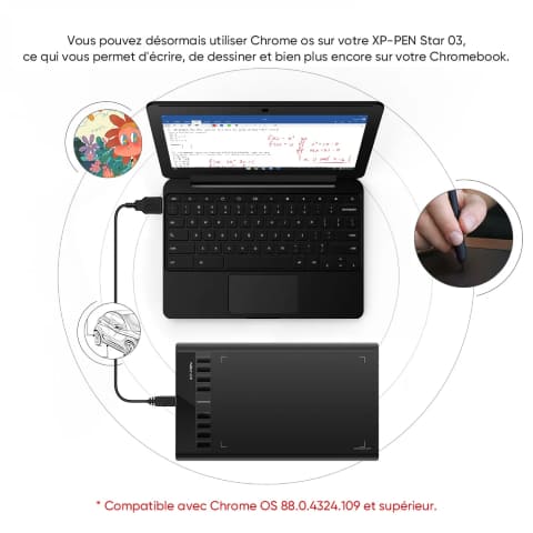 XPPEN Star03V2 STR03B 5080LPI/10"/Noir# - Tablette graphique - 6